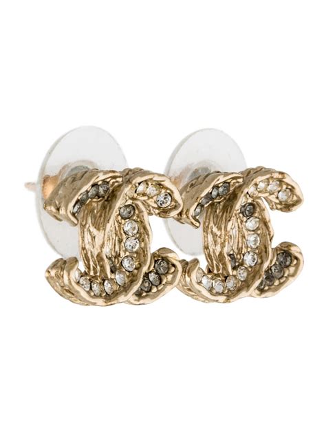 chanel logo studs|chanel earrings the two c's.